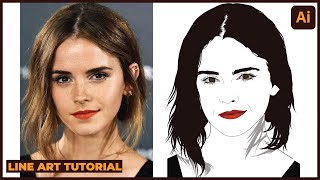 LINE ART  TUTORIAL |ADOBE ILLUSTRATOR| VECTOR ART | CARTOON | TAMIL screenshot 5