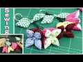 DIY CREATIVE IDEAS | fabric flowers Key Chain From Cotton Patchwork | fabric flowers latkan |Recycle