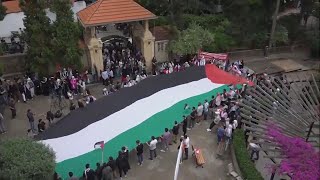 Pro-Palestinian students rally in Lebanon's largest universities to denounce Gaza war