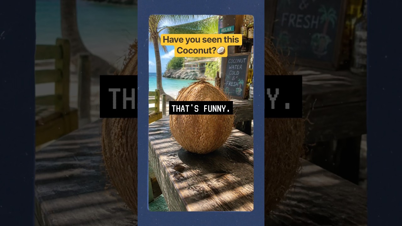 This Coconut Tells The Weather Better Than My Phone 🥥#cruise #shorts