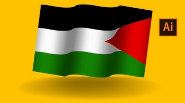 HOW TO MAKE WAVY FLAG USING MAP ART IN ILLUSTRATOR (2 MINUTES)