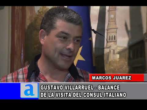 Balance de la visita del Cónsul Italiano en Marcos Juárez