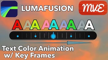 Change Text Color Using Key Frames Tutorial - LumaFusion