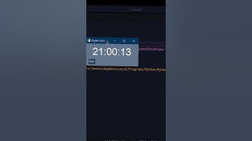 Digital clock in python 😮🐍 #programming