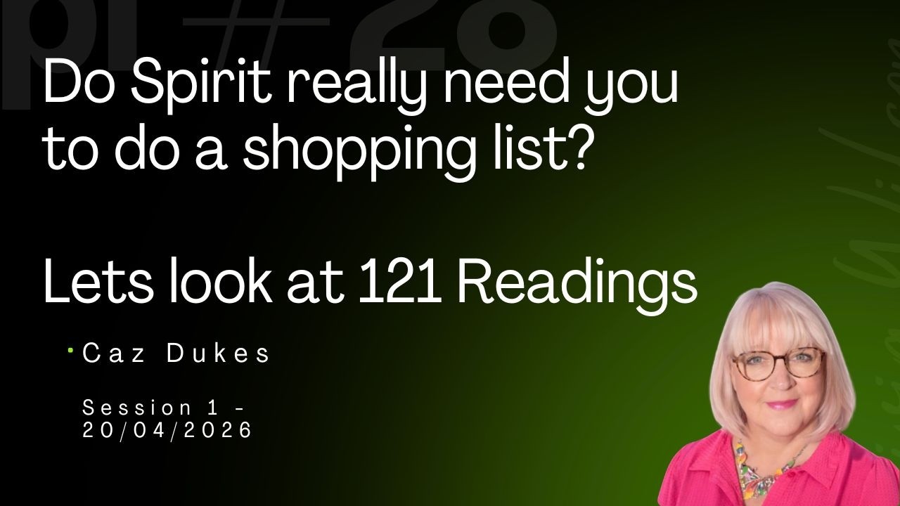 121. List Episode 1 - 121 Readings - Do Spirit Really Need You To Do A Shopping ...
