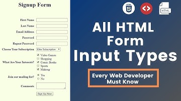 MASTERING Input Types in HTML. Every Web Developer Must Know in 2024 | PART 2