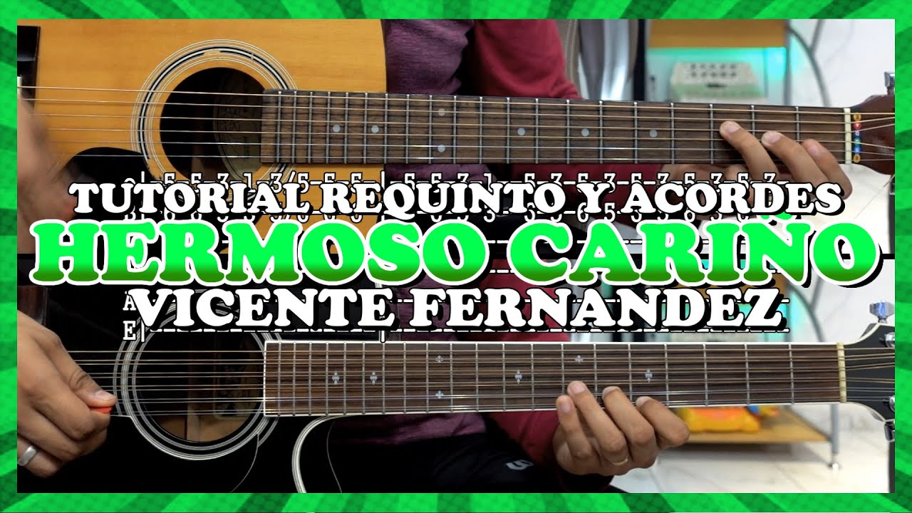 Tutorial | Hermoso cariño | Vicente Fernandez | Requinto | Acordes | TABS