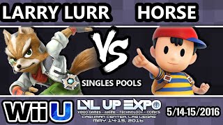 Lvl Up Expo - Fad Larry Lurr Fox Vs. Horse Ness Ssb4 Pools - Smash Wii U - Smash 4