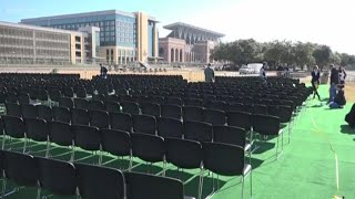 Behind the scenes work to prepare for Bush 41's return to College Station