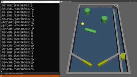 School Gaming Physics Simulation Project | Bullet Physics Pinball Game