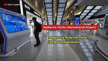 Departure Area Terminal 3 (After Immigration) Soekarno-Hatta International Airport - Indonesia