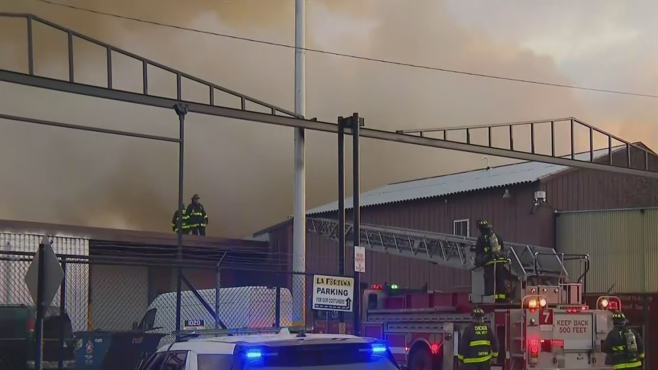 Cause of large fire at Little Village pallet yard unclear