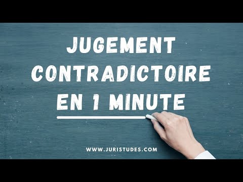 Vidéo: Quand déposer un jugement déclaratoire ?