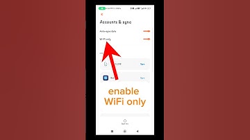how to turn on only wifi enable account & sync | account & Sync #shorts