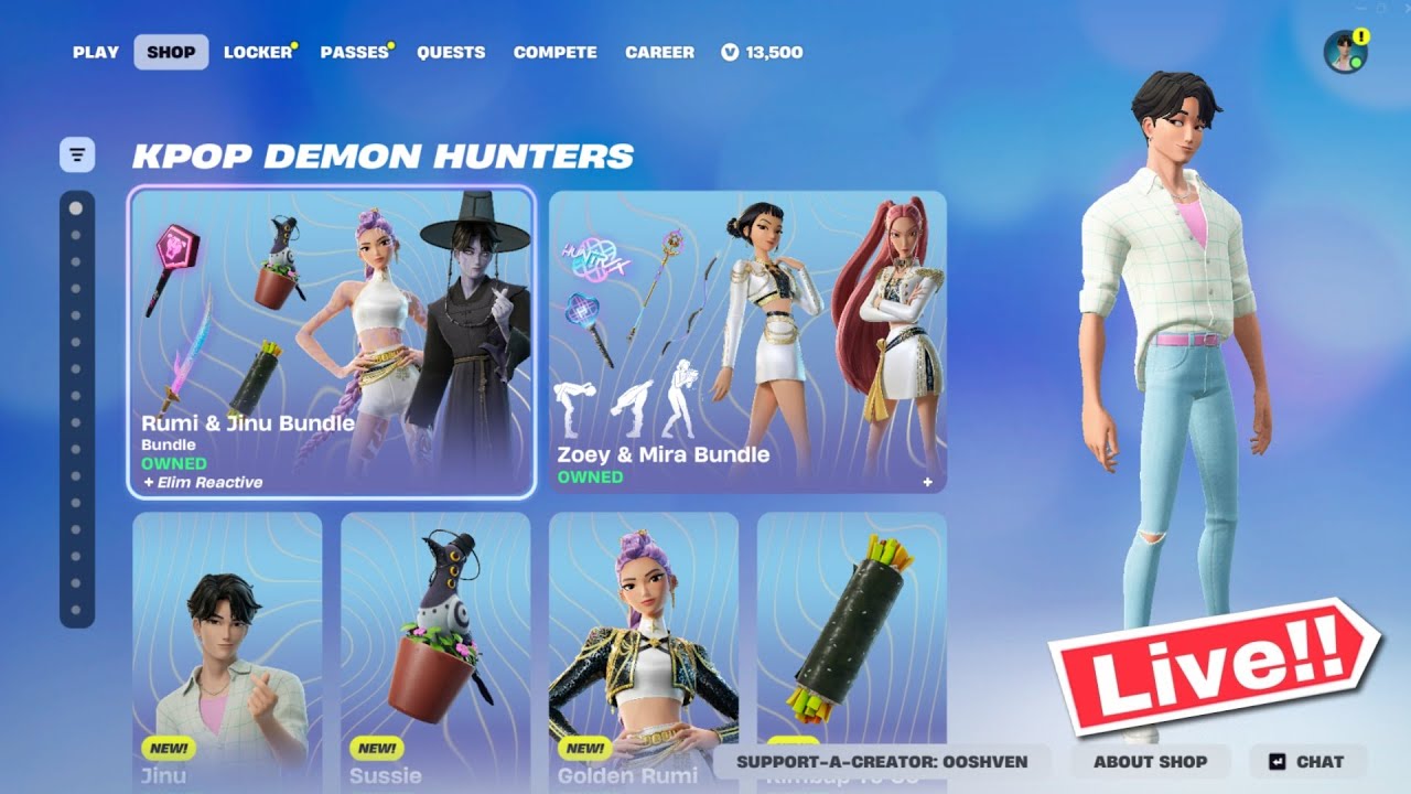 🔴 *NEW* FORTNITE KPOP WAVE 2 UPDATE! ITEM SHOP TODAY! (Chapter 7 LIVE)