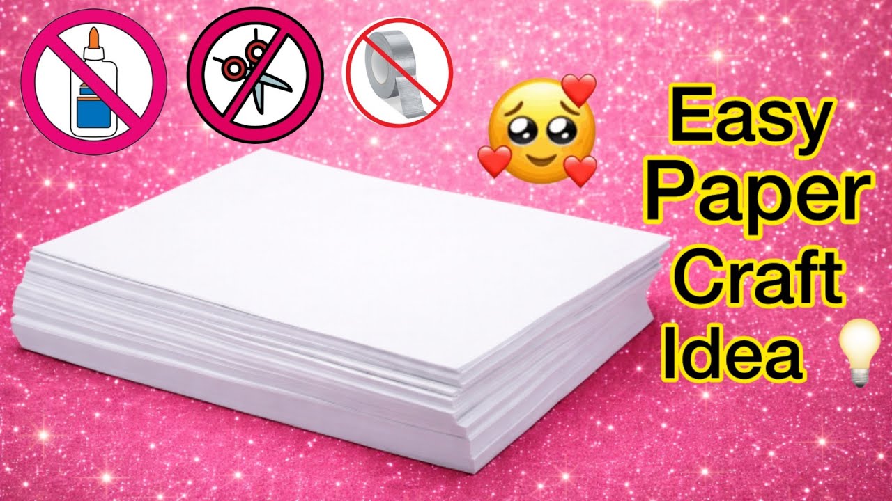 Paper crafts / Easy Paper Crafts / Easy paper craft / DIY / Origami Paper Craft / No Glue / Craft 