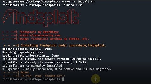 Findsploit | Find Exploits in Local and Online Databases | Kali Linux