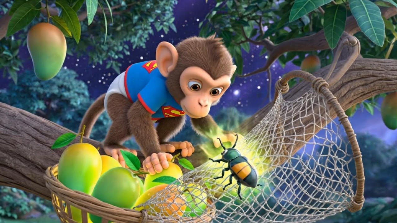 Baby Monkey Tried to Catch This Glowing Bug at Night And It Went Wrong