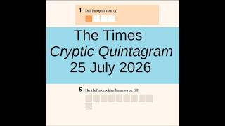 The Times Cryptic Quintagram 2629