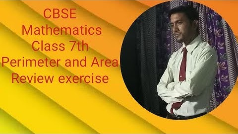CBSE mathematics class 7 wow publication Chapter 19 Perimeter and Area Review exercise