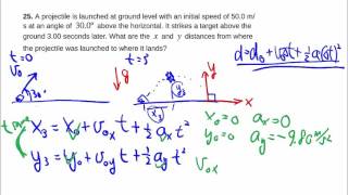 3-25: Projectile motion