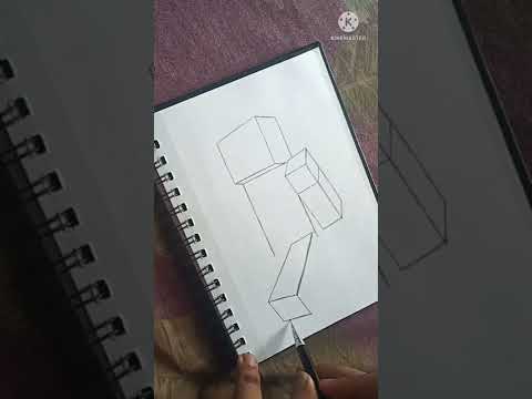 Minecraft Steve drawing tutorial for kids #art #shorts #drawing