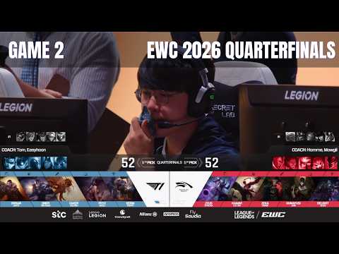 T1 vs Hanwha Life Esports | Game 2 Full Match | EWC 2026 Quarterfinals
