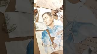 Shattered Beauty: A Watercolor Portrait Gift for  Birthday