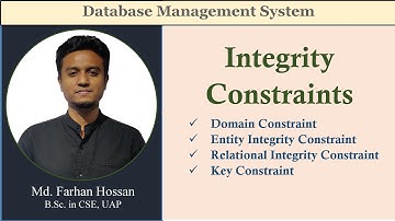 Lec: 30 | Integrity Constraints | DBMS | Bangla Tutorial