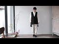mizuiro ind ミズイロインド deep V neck vest (21SS) イエニテ
