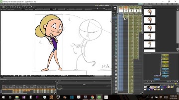 OpenToonz Tutorial: Vectors & Auto-Inbetweens, PART 4:  Examples in Time Lapse (+narration)