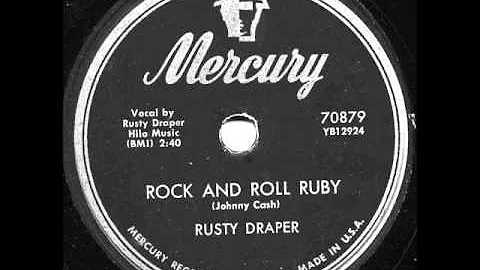 ROCK AND ROLL RUBY   RUSTY DRAPER 1957 78rpm Recor...