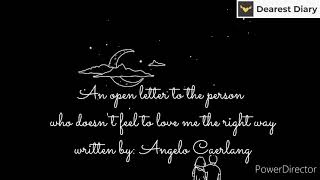 Dearest Diary (An Open letter to the person who doesn't feel to love me the right way) screenshot 5