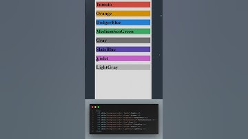 Some Background Color in HTML #coding #html #css #backgroundcolor