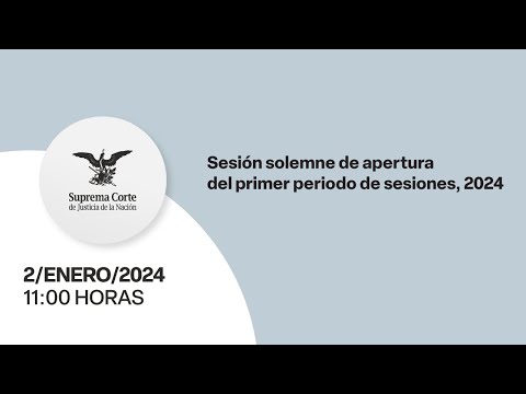 Sesión solemne de apertura del primer periodo de sesiones, 2024