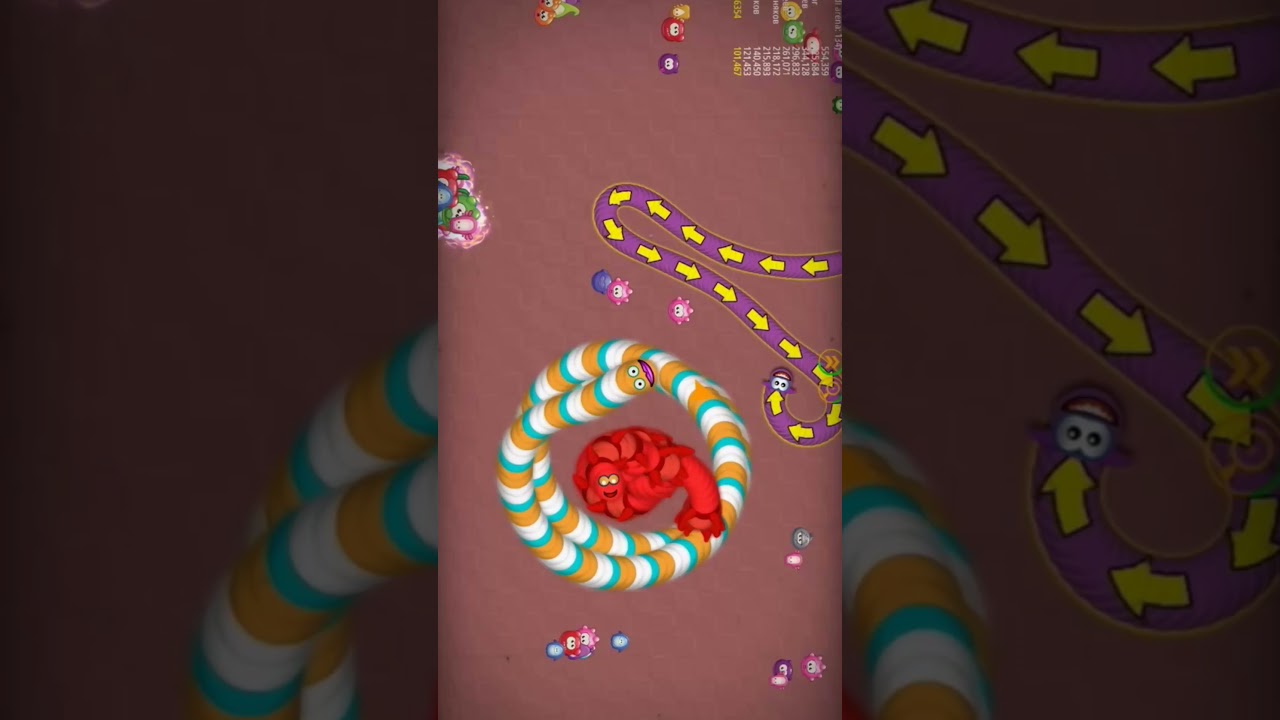 Worms Zone Io Slither Snake Io Games Biggest Snake Io Games shorts YouTube