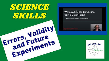 Errors, Validity and Future experiments - conclusion writing part 2