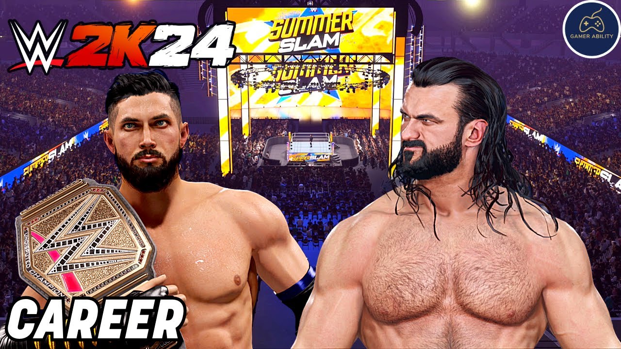 WWE 2K24 MyRise Career Mode Part 4! DEFENDING TITLE VS DREW MCINTYRE