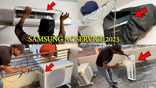 AC SERVICE KAISE KARTE HAI 🔥? Samsung Ac Service Full Detail Video 2023