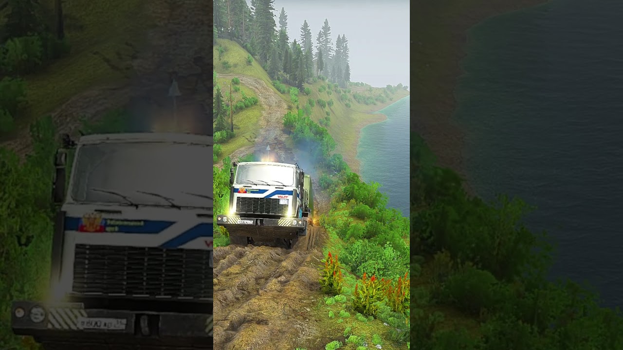 EXTREME Muddy Road – Can a TANK Cross Safely? | Spintires Mudrunner 