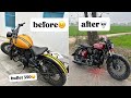 Fully Modifie￼d bullet 350😦🔥 in Harley looks😍💀(folding seat)@ModifiedGuru 