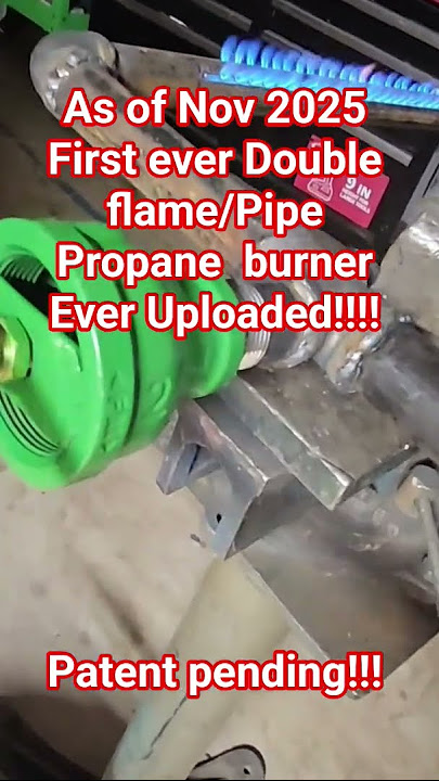as of today Nov 2025 Double flame each pipe burner #double #propane #viral #viralreels #highlight
