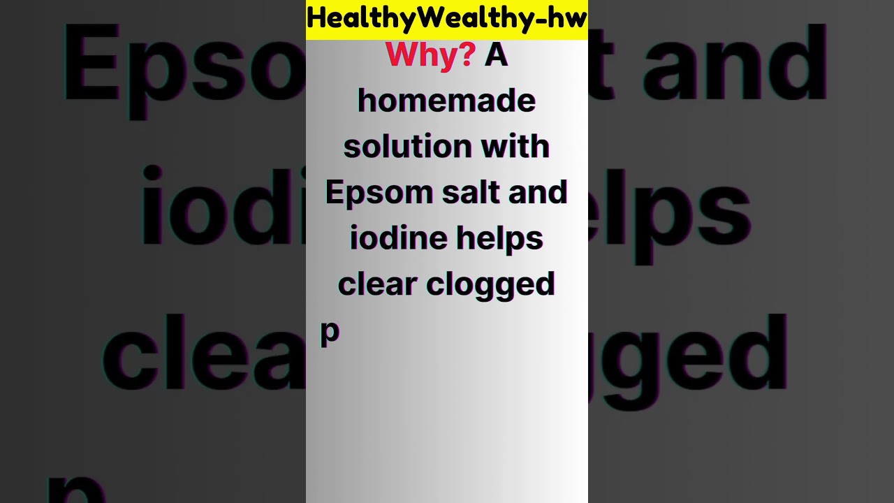 "DIY Blackhead Buster! 🖤 Clear Pores Naturally with This Simple Solution 💡"