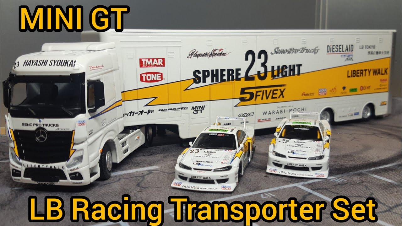 1/64 MINI GT LB Racing Transporter Set