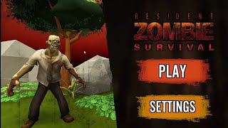 Resident Zombie Survival - gameplay Unity ragdoll FPS action horror screenshot 1
