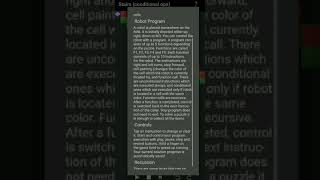 Robozzle Droid solution..stairs conditional loops screenshot 1