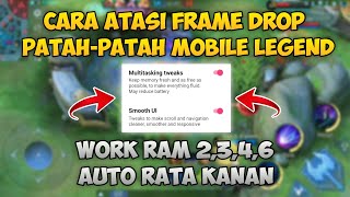 UPDATE!! CARA MENGATASI LAG FRAME DROP PATAH-PATAH MOBILE LEGENDS WORK RAM 2,3,4,6 TERBARU 2023 screenshot 3