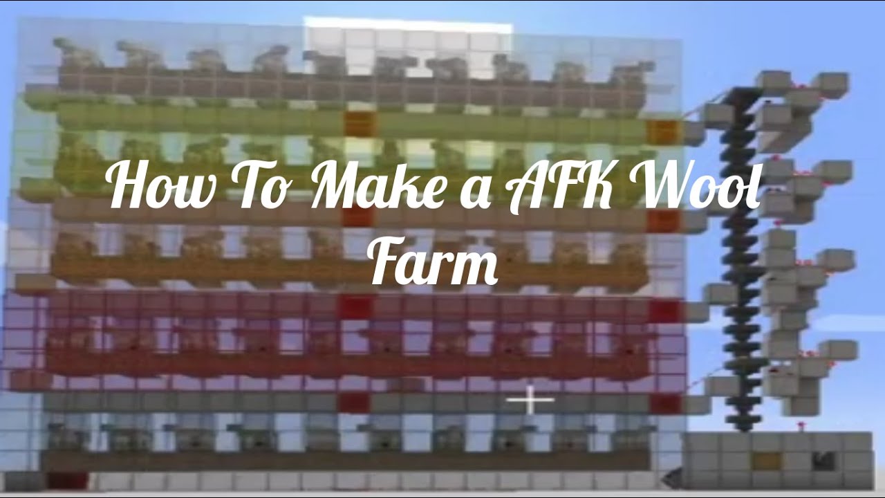 How To Make A AFK Wool Farm in MineCraft 1.14 - YouTube