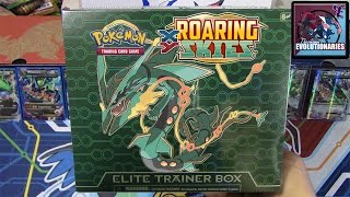 Pokemon Cards- Roaring Skies Mega Rayquaza Elite Trainer Box Opening!