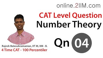 CAT Preparation - Number Theory Question 04